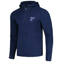 St. Louis Blues Antigua Spikes Raglan Quarter-Zip Hoodie -  NHL Hoodies