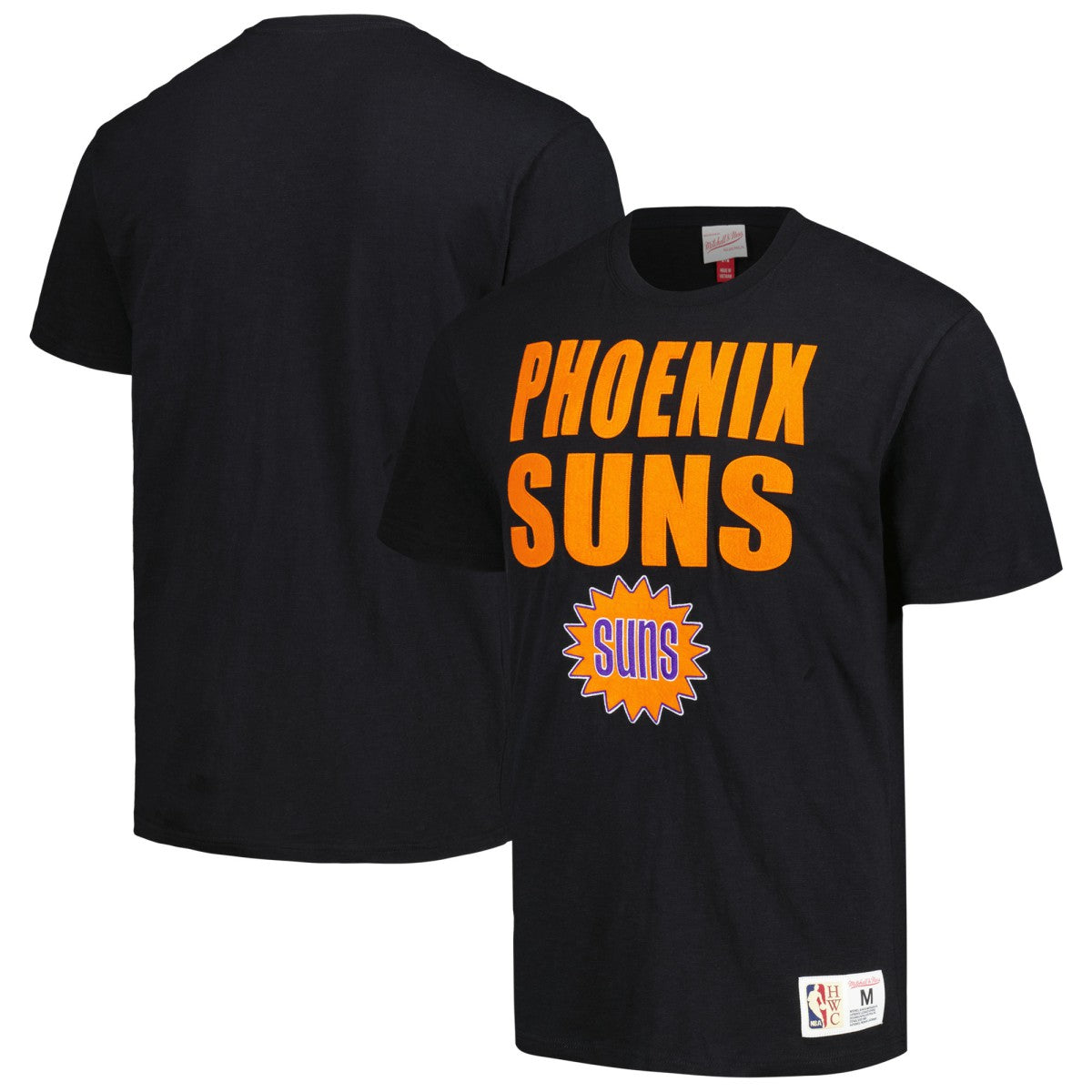 Black Phoenix Suns Hardwood Classics Legendary Slub T-Shirt | NBA