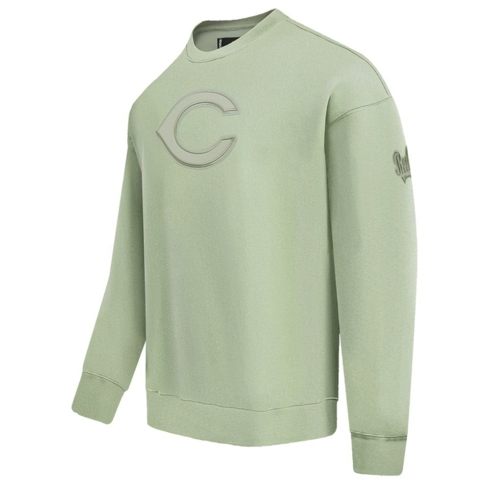 Cincinnati Reds Pro Standard Neutral Drop Shoulder Pullover Sweatshirt - MLB Pullover