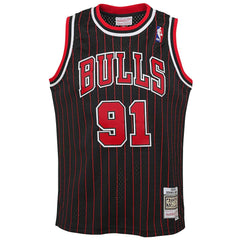 Black Dennis Rodman Chicago Bulls Youth 1995/96 Hardwood Classics Swingman Jersey sale | NBA