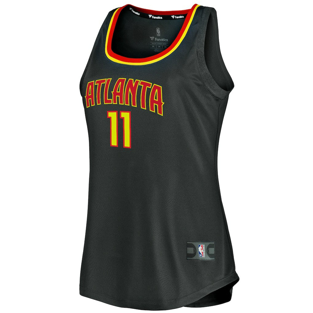 Black Trae Young Atlanta Hawks Women's Fast Break Tank Jersey | NBA