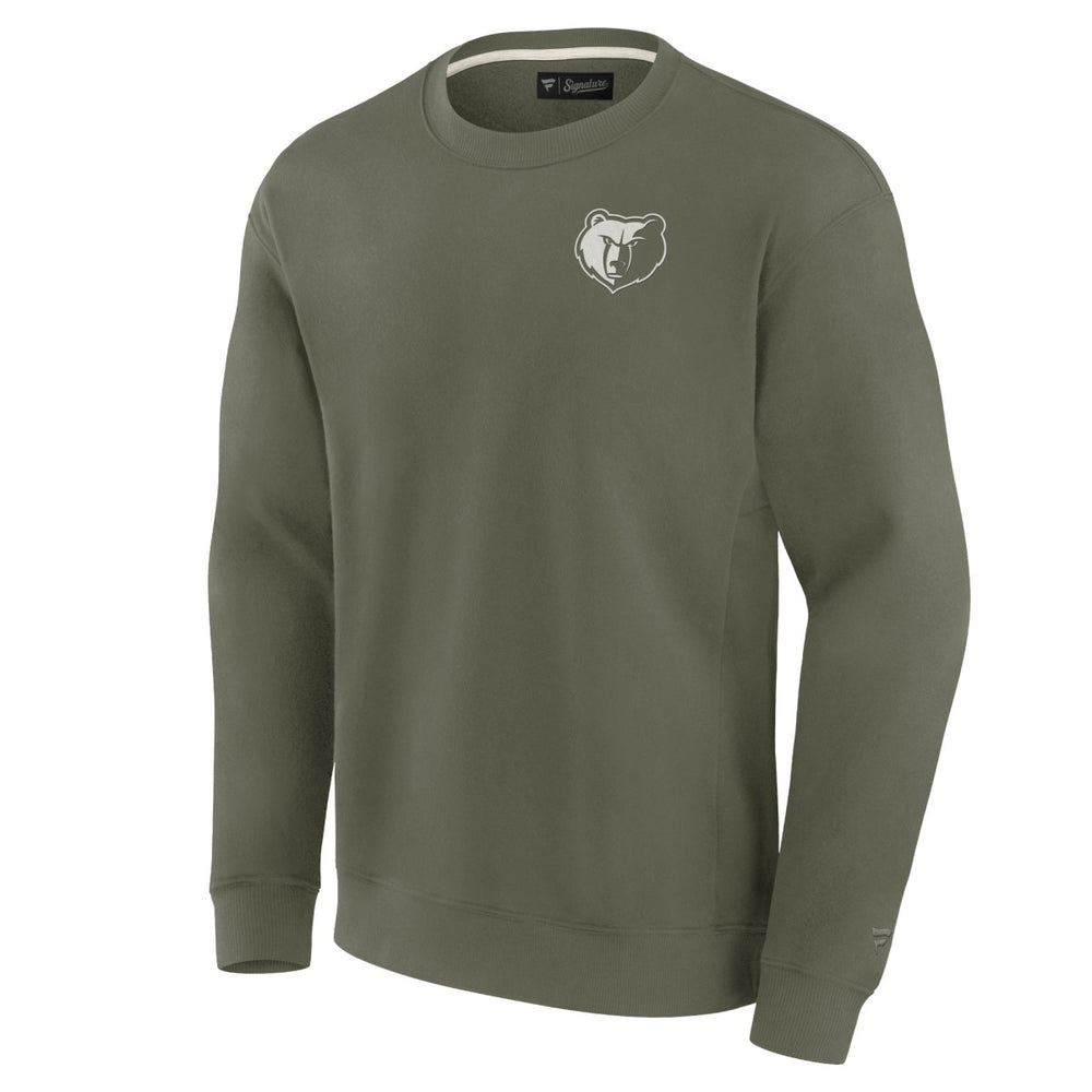 Olive Memphis Grizzlies Unisex Elements Super Soft Fleece Pullover Sweatshirt | NBA