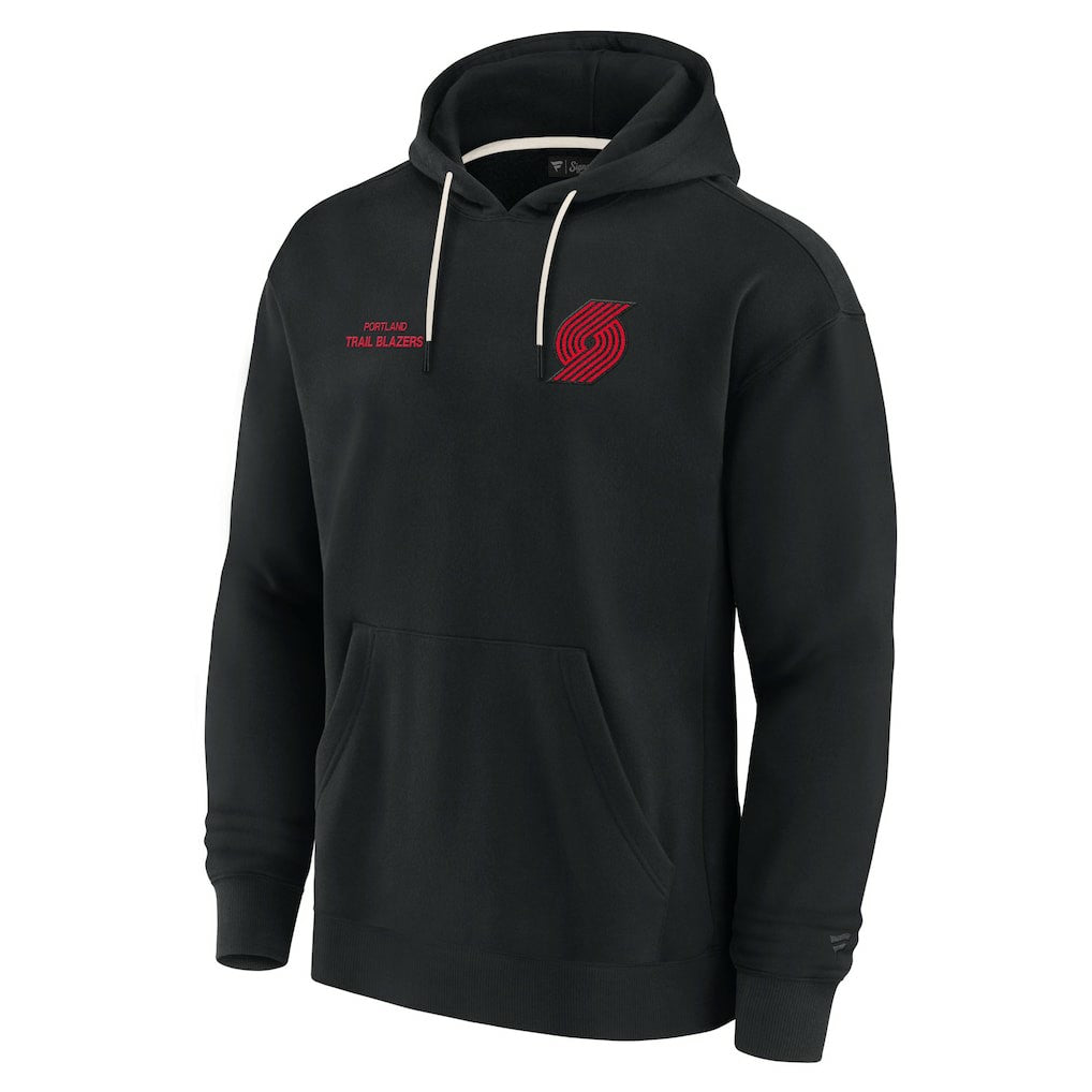 Black Portland Trail Blazers Unisex Elements Super Soft Fleece Pullover Hoodie sale | NBA