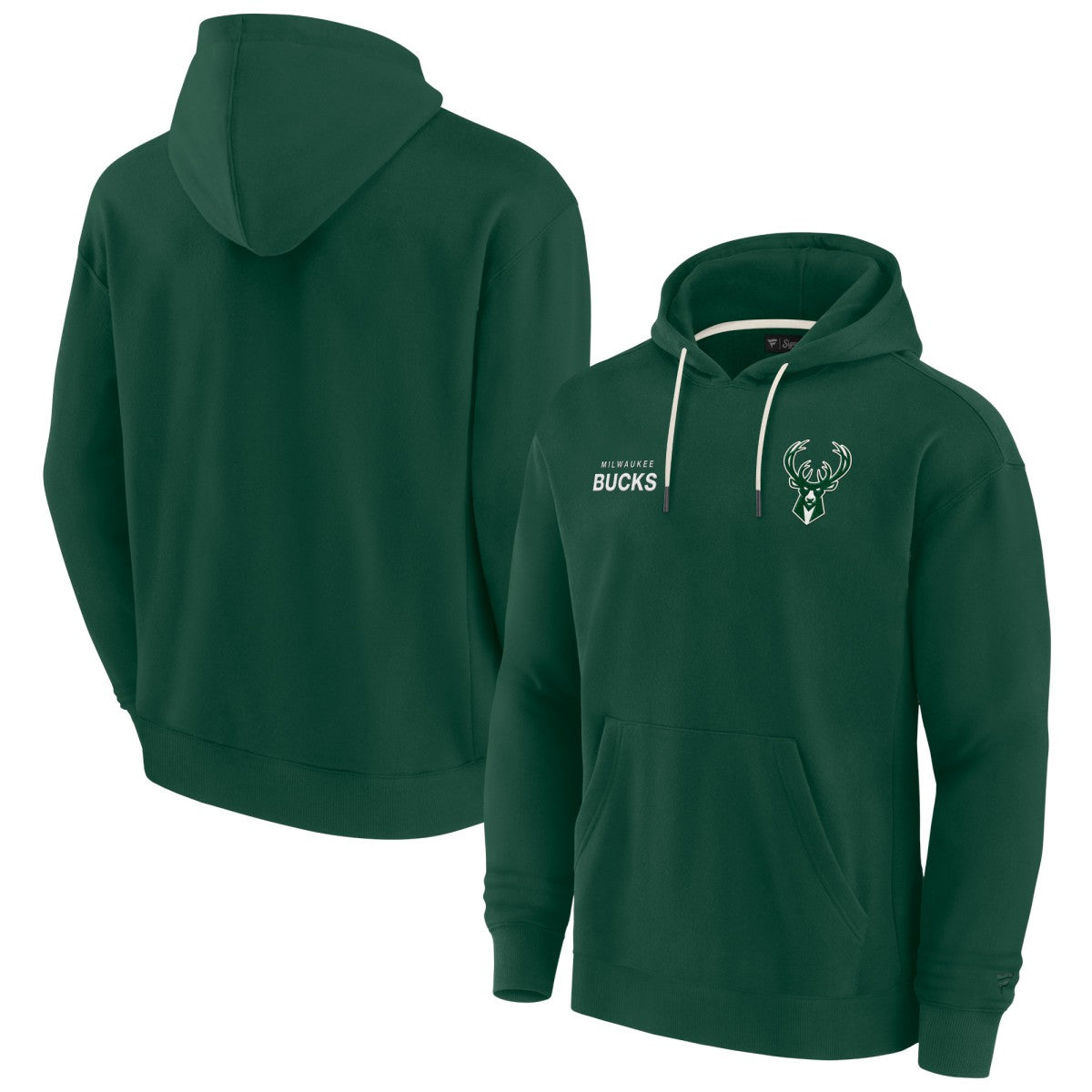 Hunter Green Milwaukee Bucks Unisex Elements Super Soft Fleece Pullover Hoodie | NBA