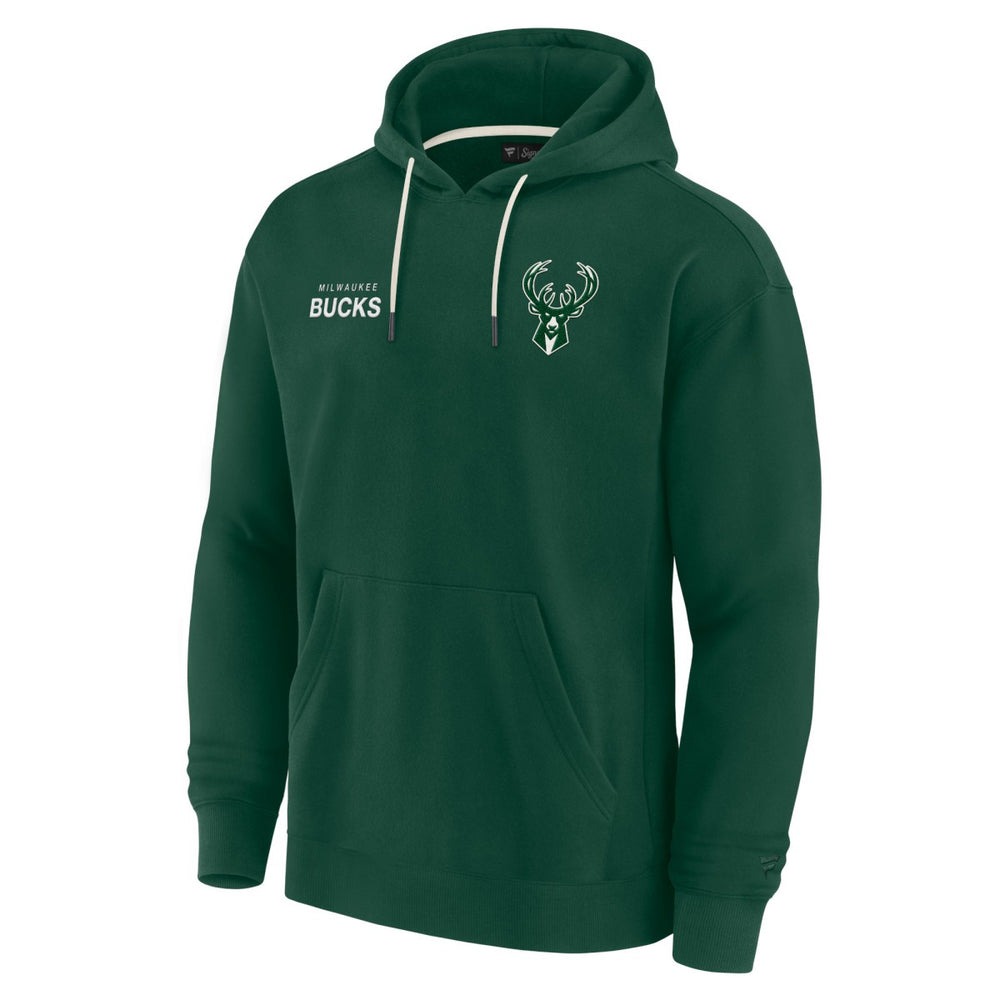 Hunter Green Milwaukee Bucks Unisex Elements Super Soft Fleece Pullover Hoodie | NBA