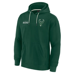 Hunter Green Milwaukee Bucks Unisex Elements Super Soft Fleece Pullover Hoodie | NBA
