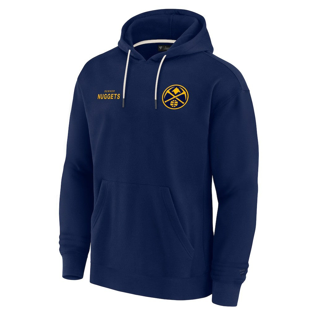 Navy Denver Nuggets Unisex Elements Super Soft Fleece Pullover Hoodie sale | NBA