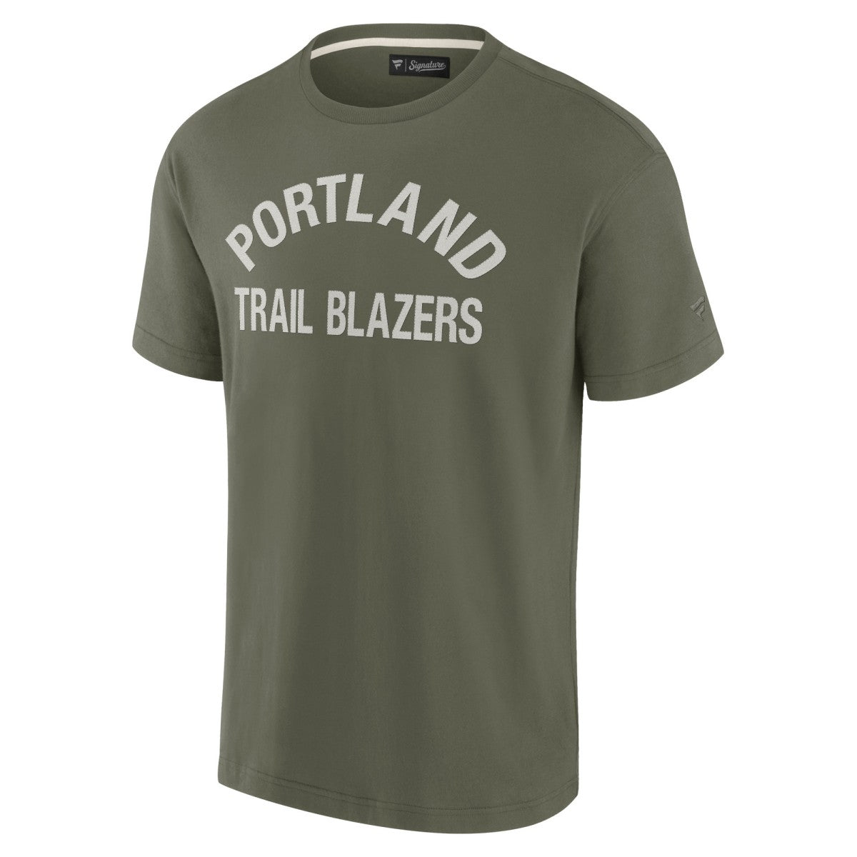Olive Portland Trail Blazers Unisex Elements Super Soft Short Sleeve T-Shirt | NBA