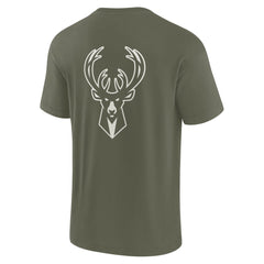 Olive Milwaukee Bucks Unisex Elements Super Soft Short Sleeve T-Shirt | NBA