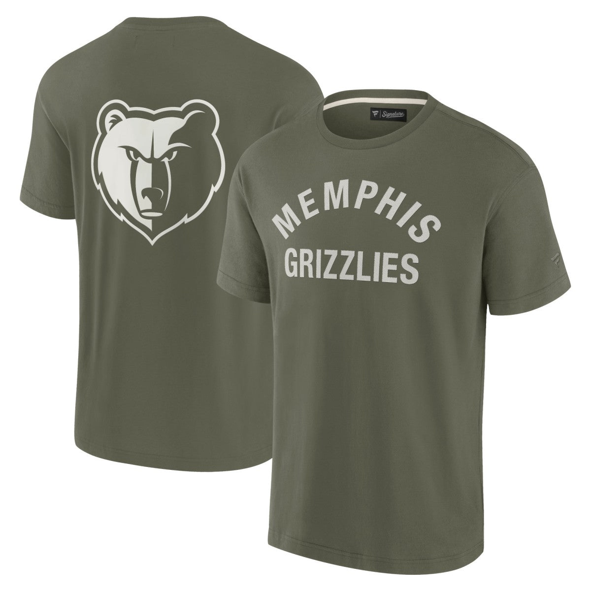 Olive Memphis Grizzlies Unisex Elements Super Soft Short Sleeve T-Shirt | NBA