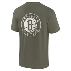 Olive Brooklyn Nets Unisex Elements Super Soft Short Sleeve T-Shirt | NBA