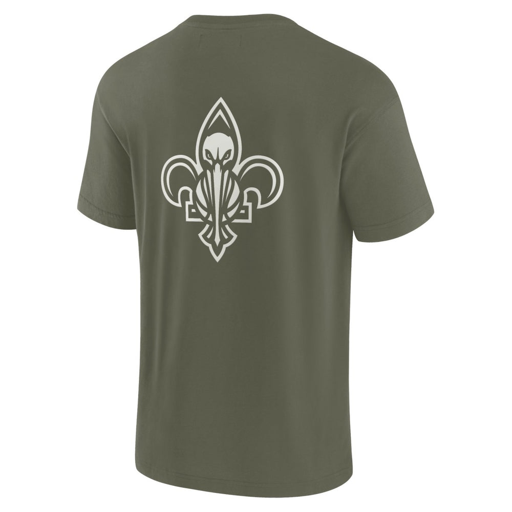 Olive New Orleans Pelicans Unisex Elements Super Soft Short Sleeve T-Shirt | NBA