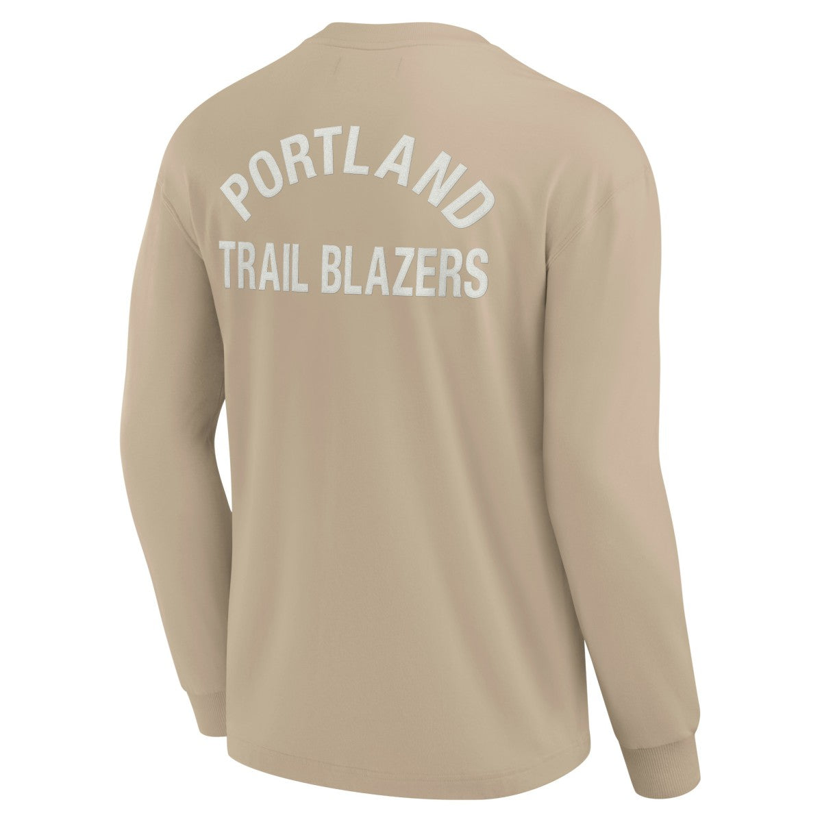 Khaki Portland Trail Blazers Unisex Elements Super Soft Long Sleeve T-Shirt | NBA