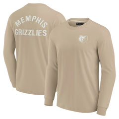 Khaki Memphis Grizzlies Unisex Elements Super Soft Long Sleeve T-Shirt | NBA