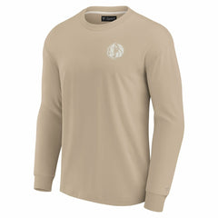 Khaki Dallas Mavericks Unisex Elements Super Soft Long Sleeve T-Shirt sale | NBA