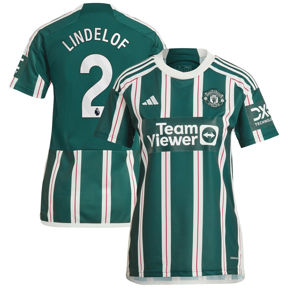 Victor Lindelof Manchester United Women's 2023/24 Away Replica Player Jersey Discount - Green