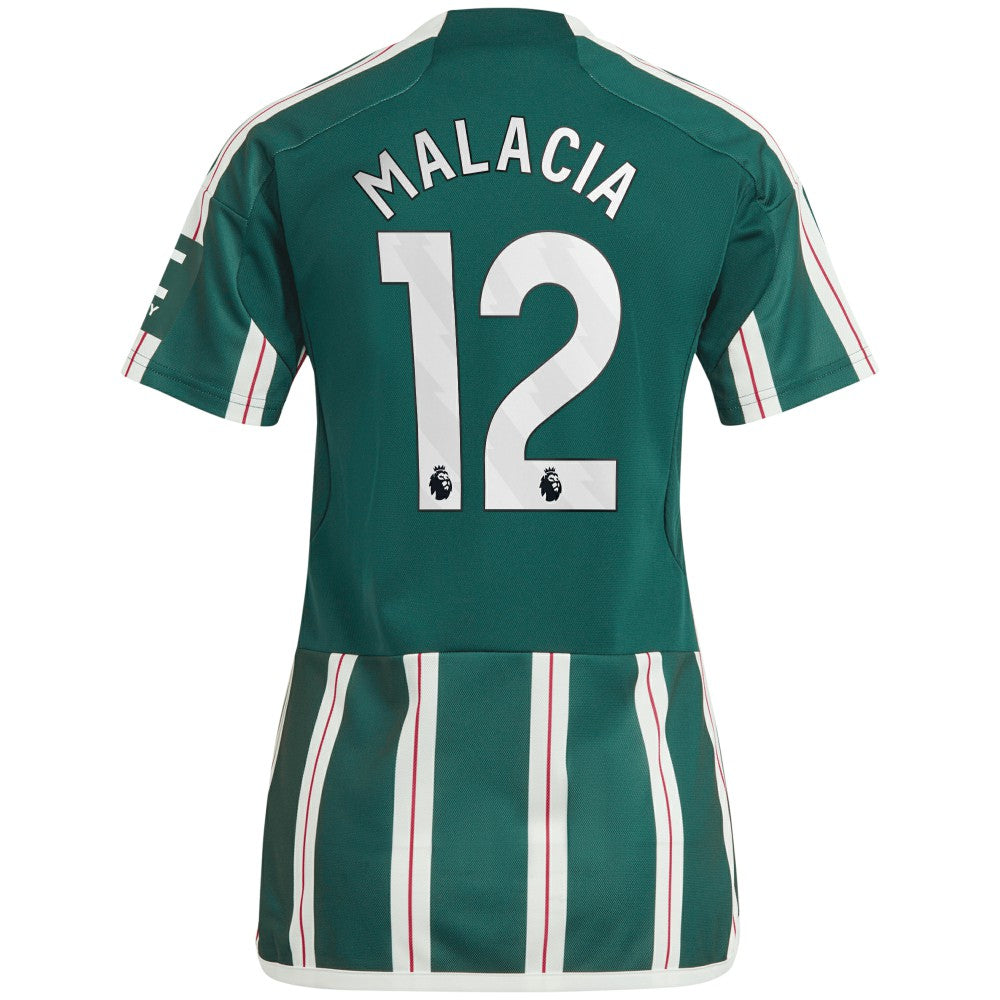 Tyrell Malacia Manchester United Women's 2023/24 Away Replica Player Jersey