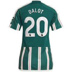 Diogo Dalot Manchester United Women's 2023/24 Away Replica Player Jersey