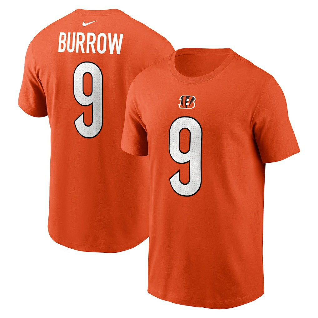 Cincinnati Bengals Joe Burrow  Player Name & Number T-Shirt | NFL Near me