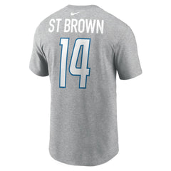 Detroit Lions Amon-Ra St. Brown  Player Name & Number T-Shirt | NFL New