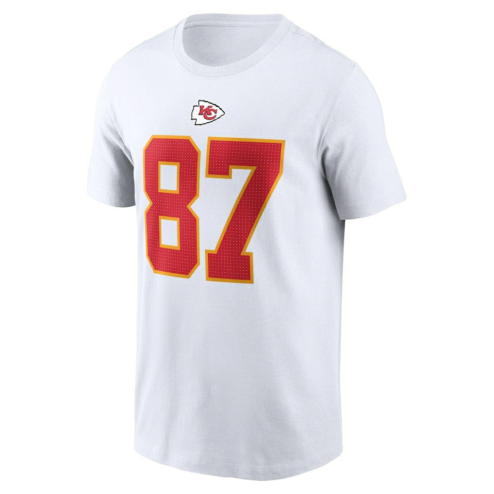 Kansas City Chiefs Travis Kelce  Player Name & Number T-Shirt | NFL Sale
