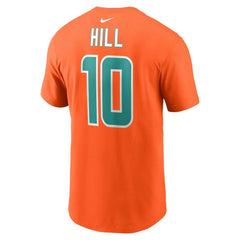 Miami Dolphins Tyreek Hill  Player Name & Number T-Shirt | NFL Discount