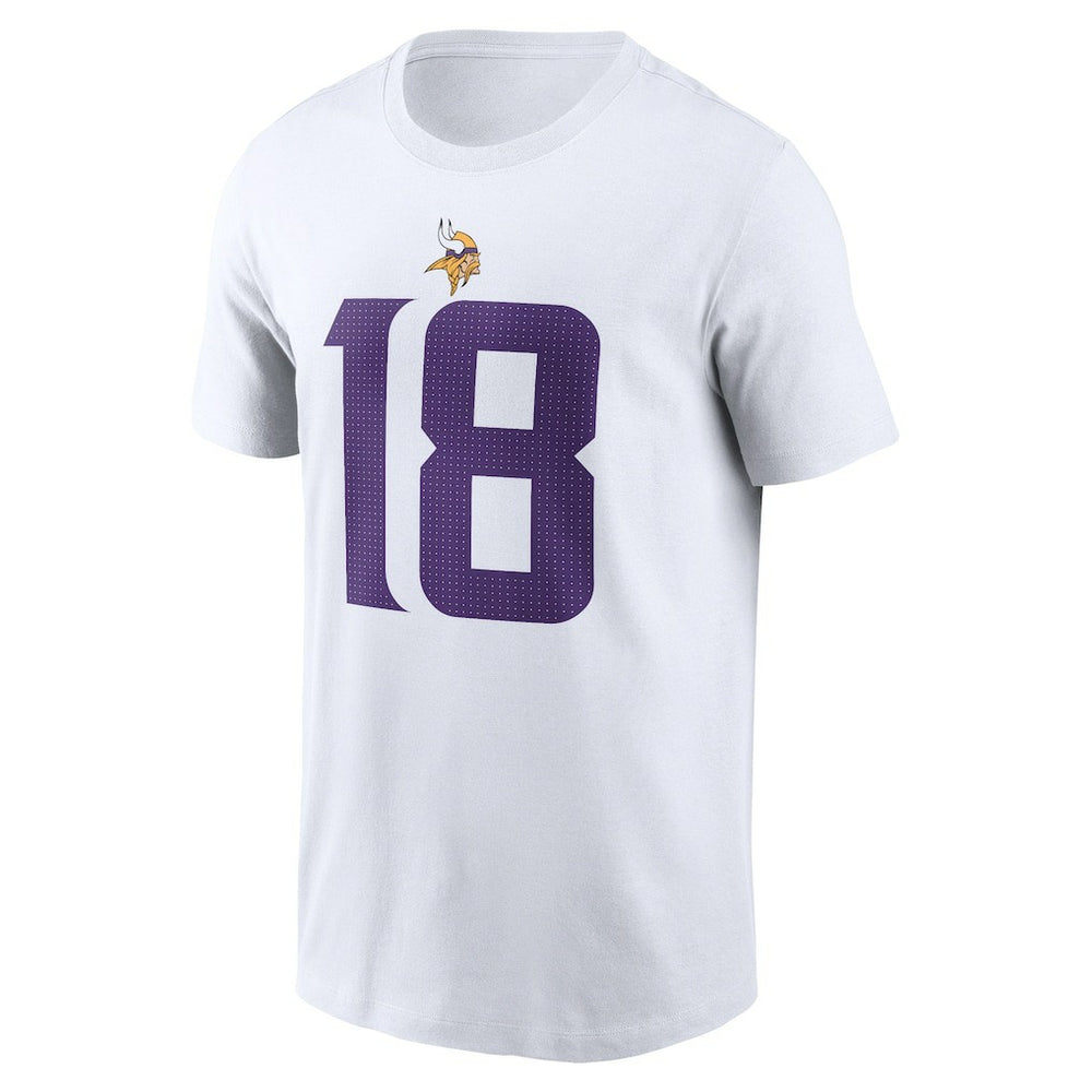Minnesota Vikings Justin Jefferson  Player Name & Number T-Shirt | NFL Sale