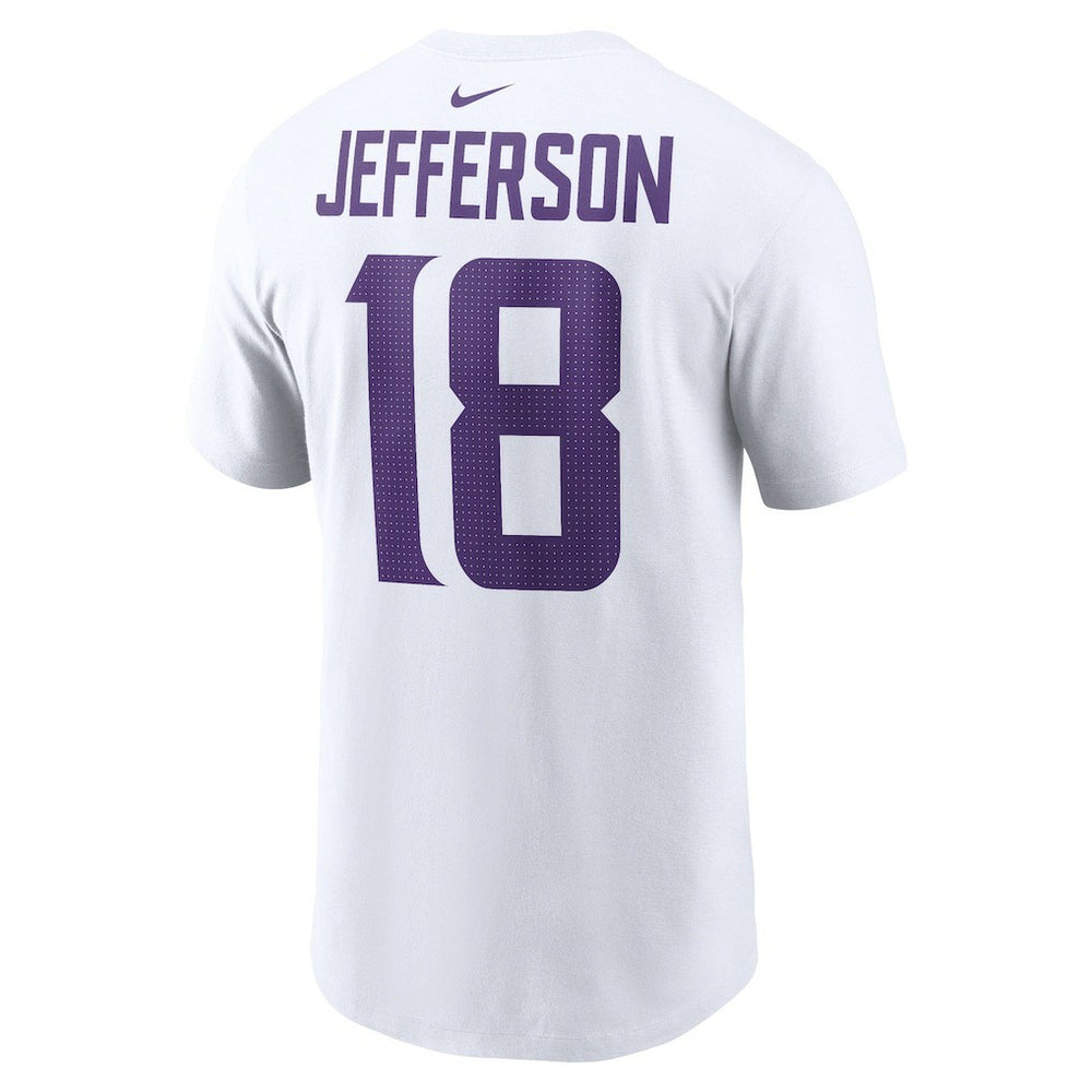 Minnesota Vikings Justin Jefferson  Player Name & Number T-Shirt | NFL Sale