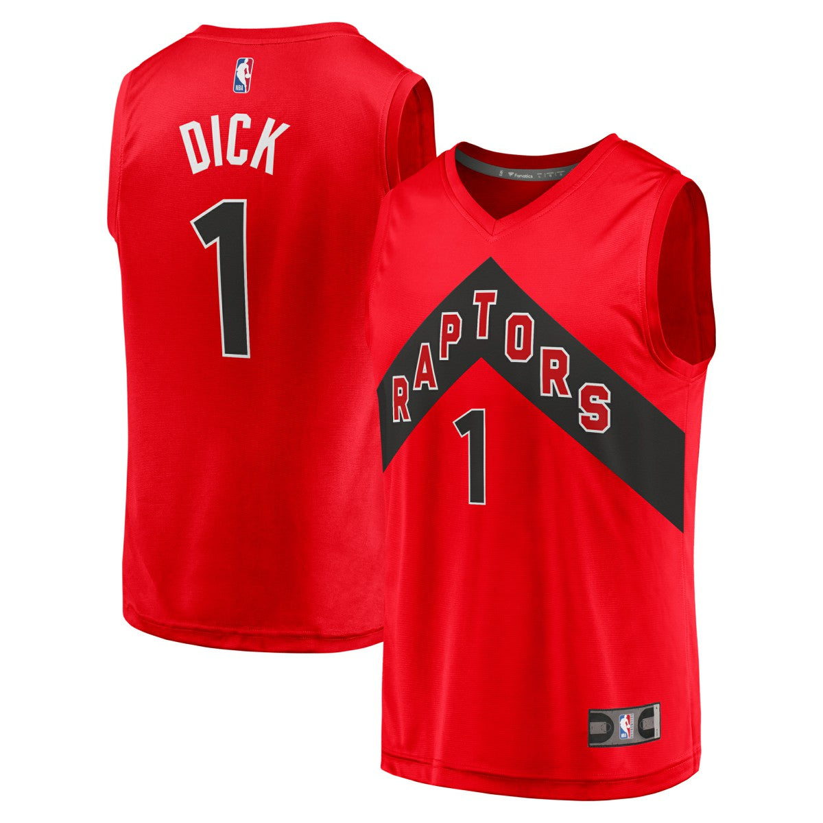 Red Gradey Dick Toronto Raptors Fast Break Player Jersey | NBA