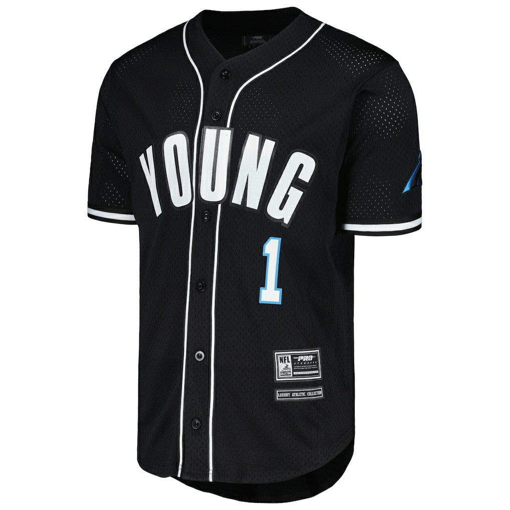 Carolina Panthers Bryce Young  Pro Standard Mesh Baseball Button-Up T-Shirt | NFL Online