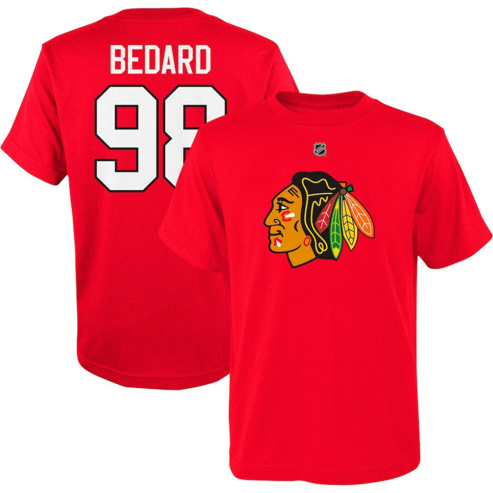 Connor Bedard Chicago Blackhawks Youth Player Name & Number T-Shirt -  NHL T-shirts