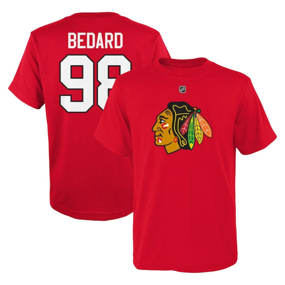 Connor Bedard Chicago Blackhawks Preschool Authentic Stack Name & Number T-Shirt -  NHL T-shirts