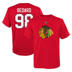 Connor Bedard Chicago Blackhawks Preschool Authentic Stack Name & Number T-Shirt -  NHL T-shirts