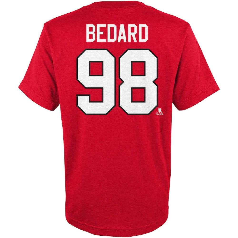 Connor Bedard Chicago Blackhawks Preschool Authentic Stack Name & Number T-Shirt -  NHL T-shirts