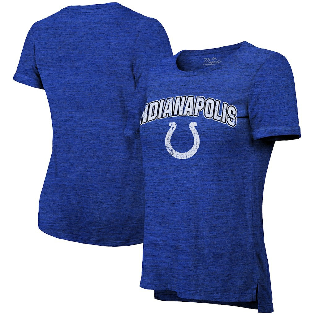 Indianapolis Colts Majestic Threads Women's Indiana Nights Alternate Tri-Blend Boyfriend T-Shirt | NFL Hot