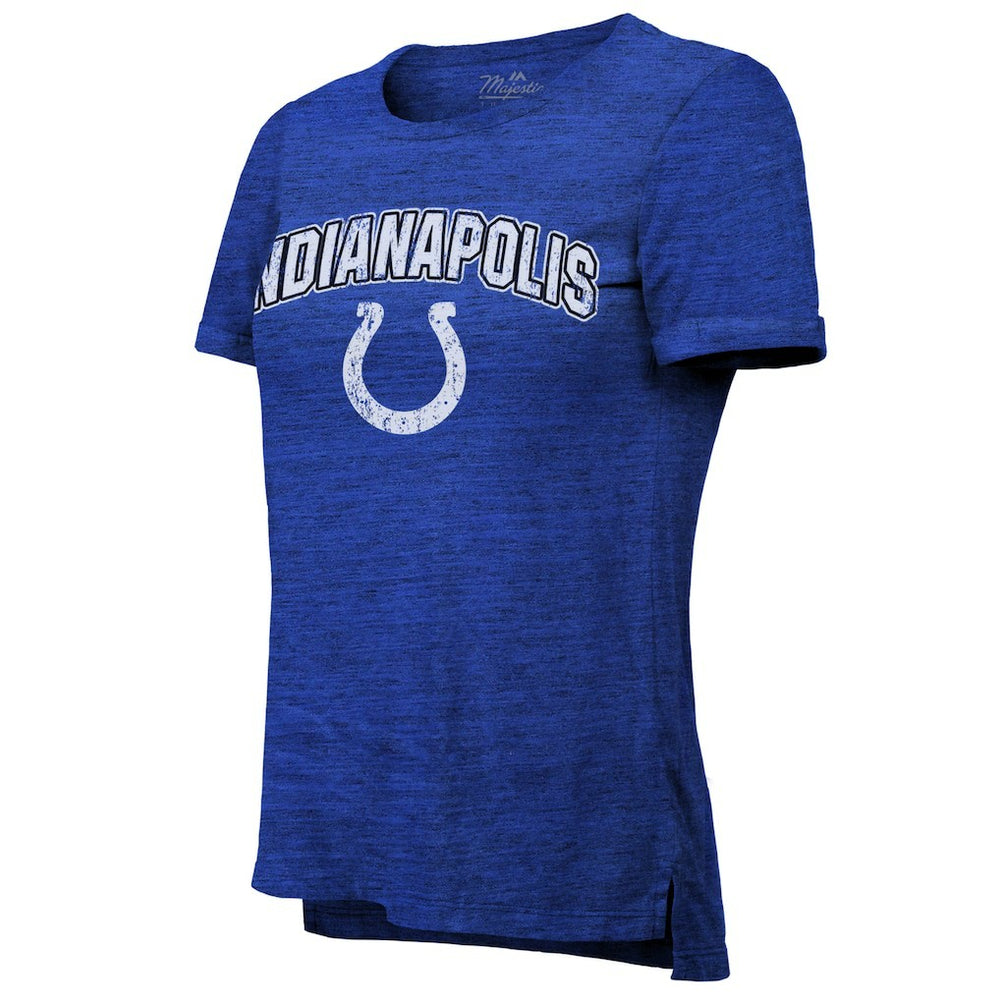 Indianapolis Colts Majestic Threads Women's Indiana Nights Alternate Tri-Blend Boyfriend T-Shirt | NFL Hot