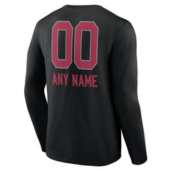 Arizona Cardinals Personalized Name & Number Team Wordmark Long Sleeve T-Shirt | NFL New