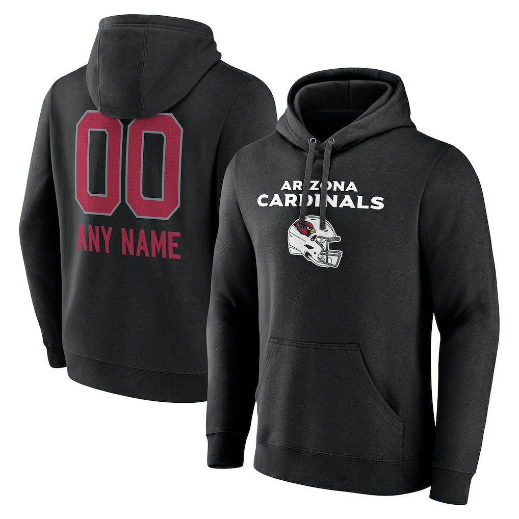 Arizona Cardinals Personalized Name & Number Team Wordmark Pullover Hoodie | NFL Online