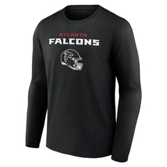 Atlanta Falcons Personalized Name & Number Team Wordmark Long Sleeve T-Shirt | NFL Outlet
