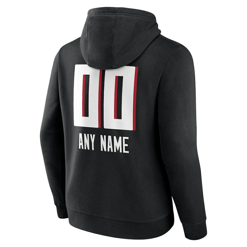 Atlanta Falcons Personalized Name & Number Team Wordmark Pullover Hoodie | NFL Online