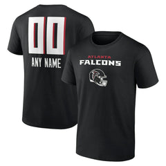 Atlanta Falcons Personalized Name & Number Team Wordmark T-Shirt | NFL Sale