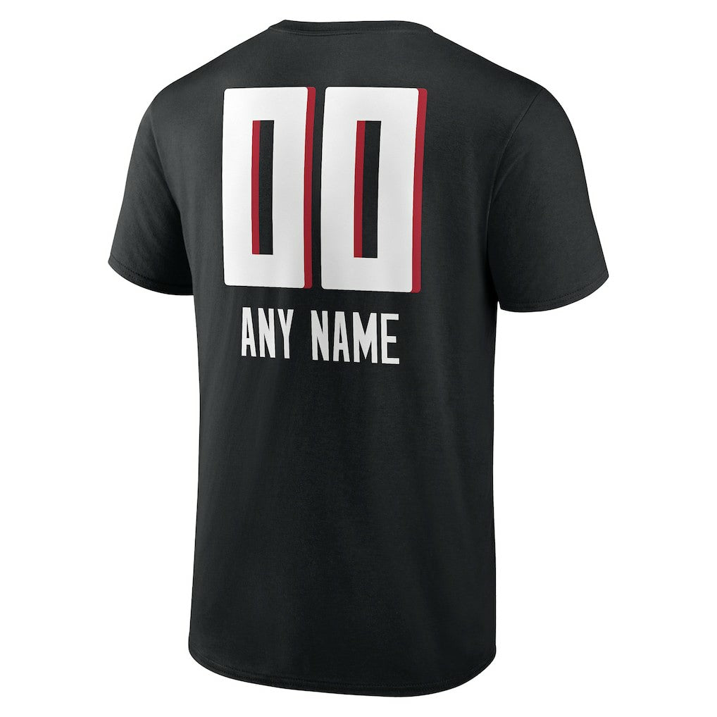 Atlanta Falcons Personalized Name & Number Team Wordmark T-Shirt | NFL Sale