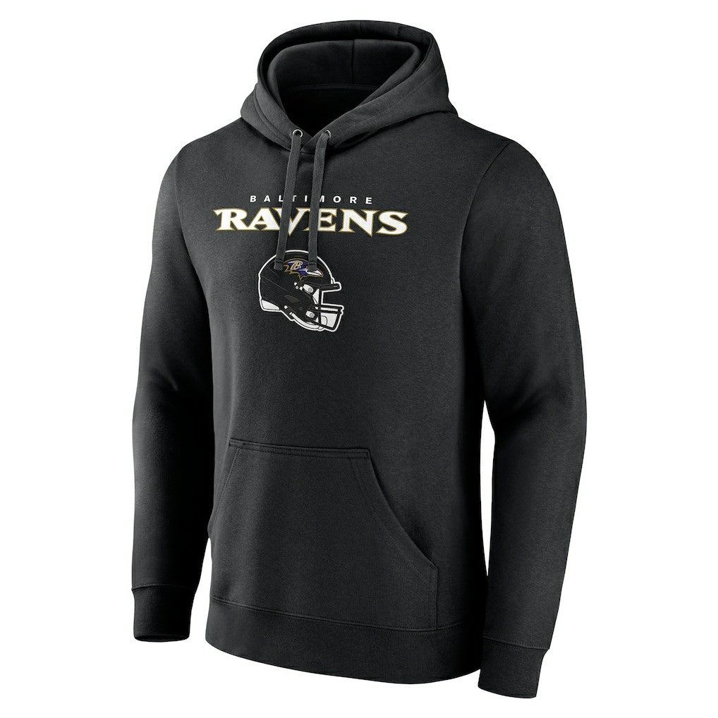 Baltimore Ravens Personalized Name & Number Team Wordmark Pullover Hoodie | NFL Sale