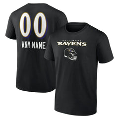Baltimore Ravens Personalized Name & Number Team Wordmark T-Shirt | NFL Near me