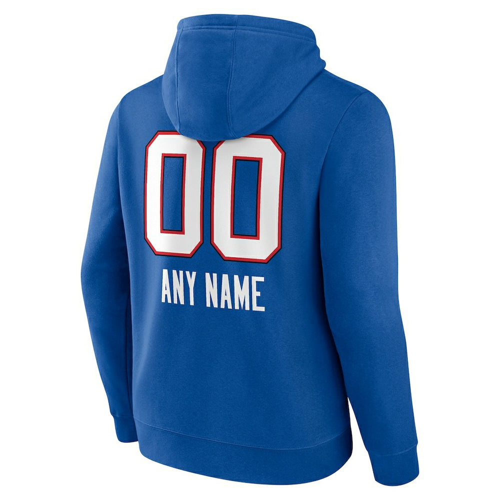 Buffalo Bills Personalized Name & Number Team Wordmark Pullover Hoodie | NFL Near me