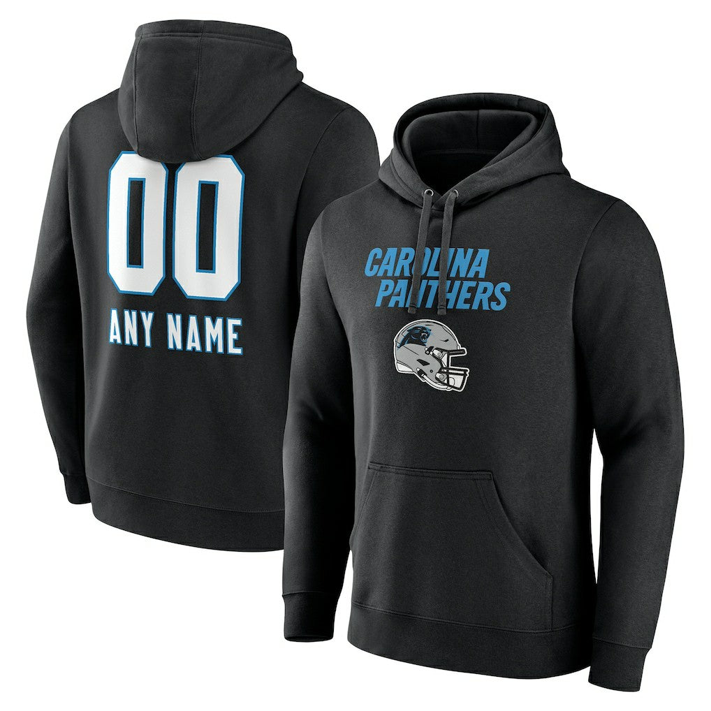 Carolina Panthers Personalized Name & Number Team Wordmark Pullover Hoodie | NFL On sale