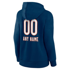 Chicago Bears Women's Personalized Name & Number Team Wordmark Pullover Hoodie | NFL Discount