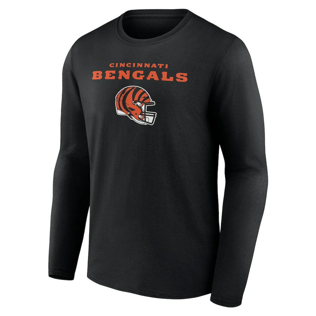 Cincinnati Bengals Personalized Name & Number Team Wordmark Long Sleeve T-Shirt | NFL On sale