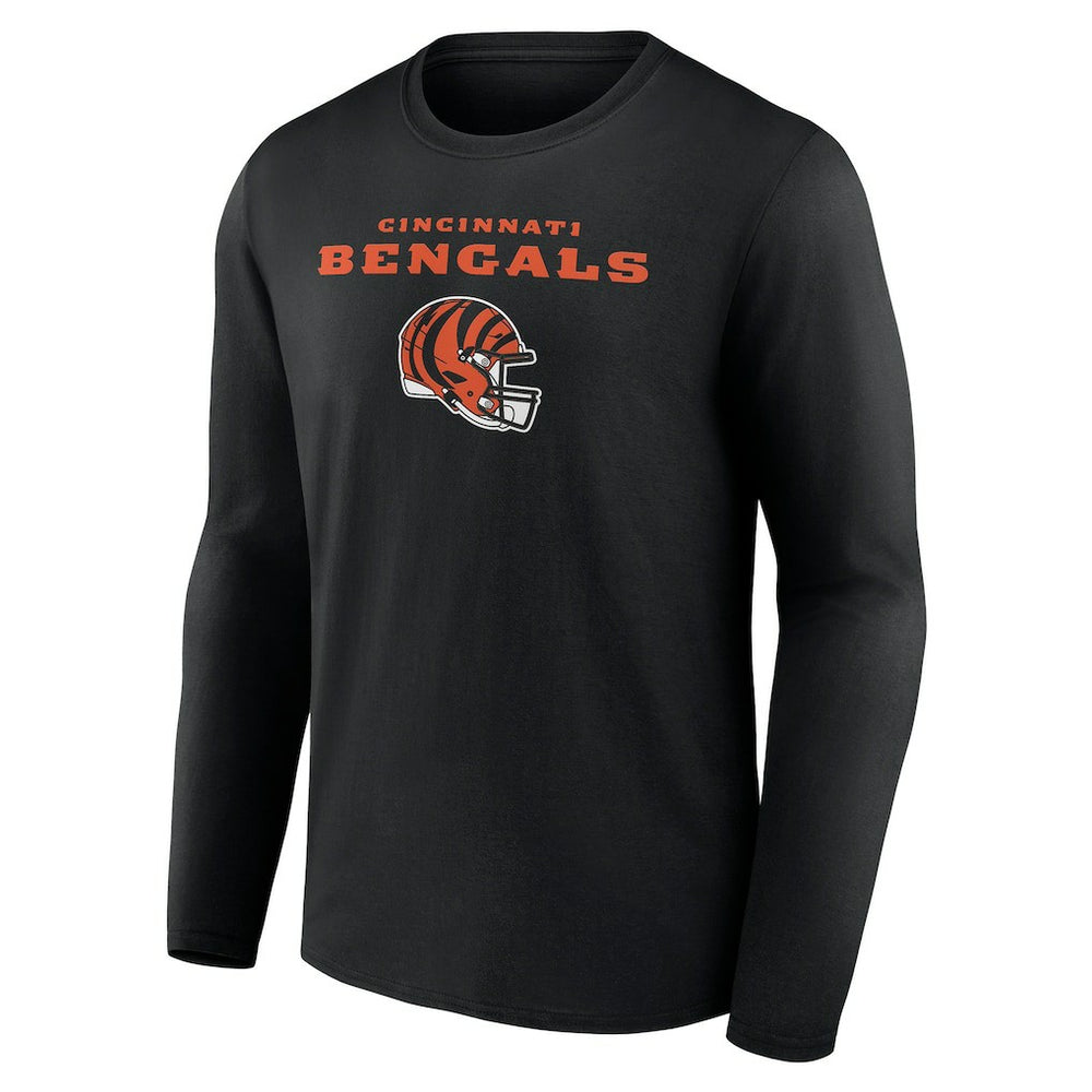 Cincinnati Bengals Personalized Name & Number Team Wordmark Long Sleeve T-Shirt | NFL On sale