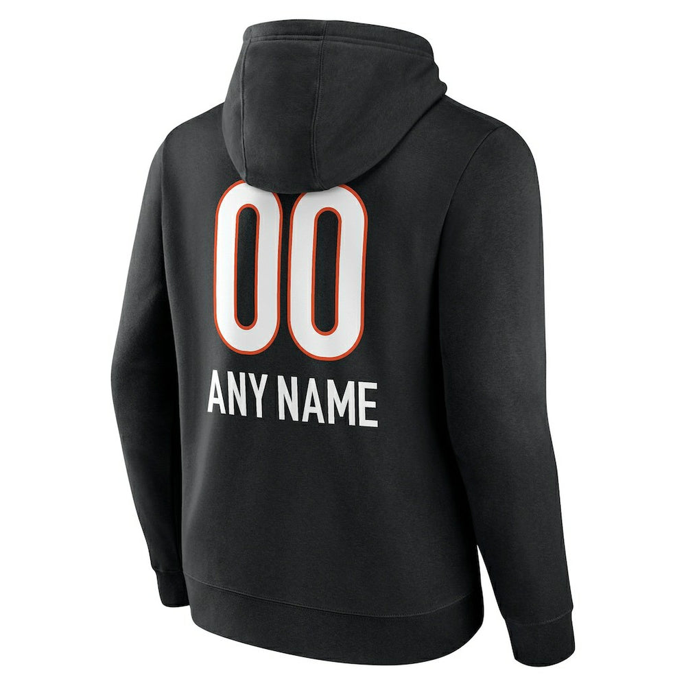 Cincinnati Bengals Personalized Name & Number Team Wordmark Pullover Hoodie | NFL Near me